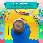 ProSource 36-Piece Foam Puzzle Mat, Kids Foam Play Mat, Homeschool Room Essentials, 6' x 6'