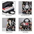 thumbnail image 5 of 14.7in Wres-Tler W-W,E Backpacks Front Pocket Laptop Bag Cartoon Bags Bookbag Daypack Outdoor Travel, 5 of 8