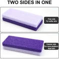 thumbnail image 4 of Foot Pumice Stone 4 Pack Pedicure Stone for Feet Pumice Sponge for Feet Callus Remover and Scrubber Double Sided Pedicure Foot Pumice Stone for Feet and Heels Callus and Dead Skins (Purple), 4 of 7