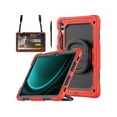 thumbnail image 1 of Case for Samsung Galaxy Tab S10 Plus 2024 / S9 Plus / S9 FE Plus 12.4 inch Protective Cover with Screen Protector Pen Holder Hand/Shoulder Strap Stylus Pen, 1 of 7