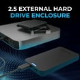 thumbnail image 2 of SABRENT 2.5 Inch SATA to USB 3.0 Tool Free External Hard Drive Enclosure [Optimized for SSD, Support UASP SATA III] Black (EC-UASP), 2 of 7