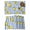 White, variant on Summer Lemons Placemats Set of 6 Modern Watercolor Fruit Flowers Blue Striped Place Mats Indoor Wipeable Table Mats Washable Dining Table Placemats for Kitchen Holiday Party Home Decor 13x19 Inch