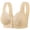 Beige, variant on 2026 Bras for Women Front Closure Bra Full Coverage Comfortable Bras No Underwire Plus Size Bra Black 46