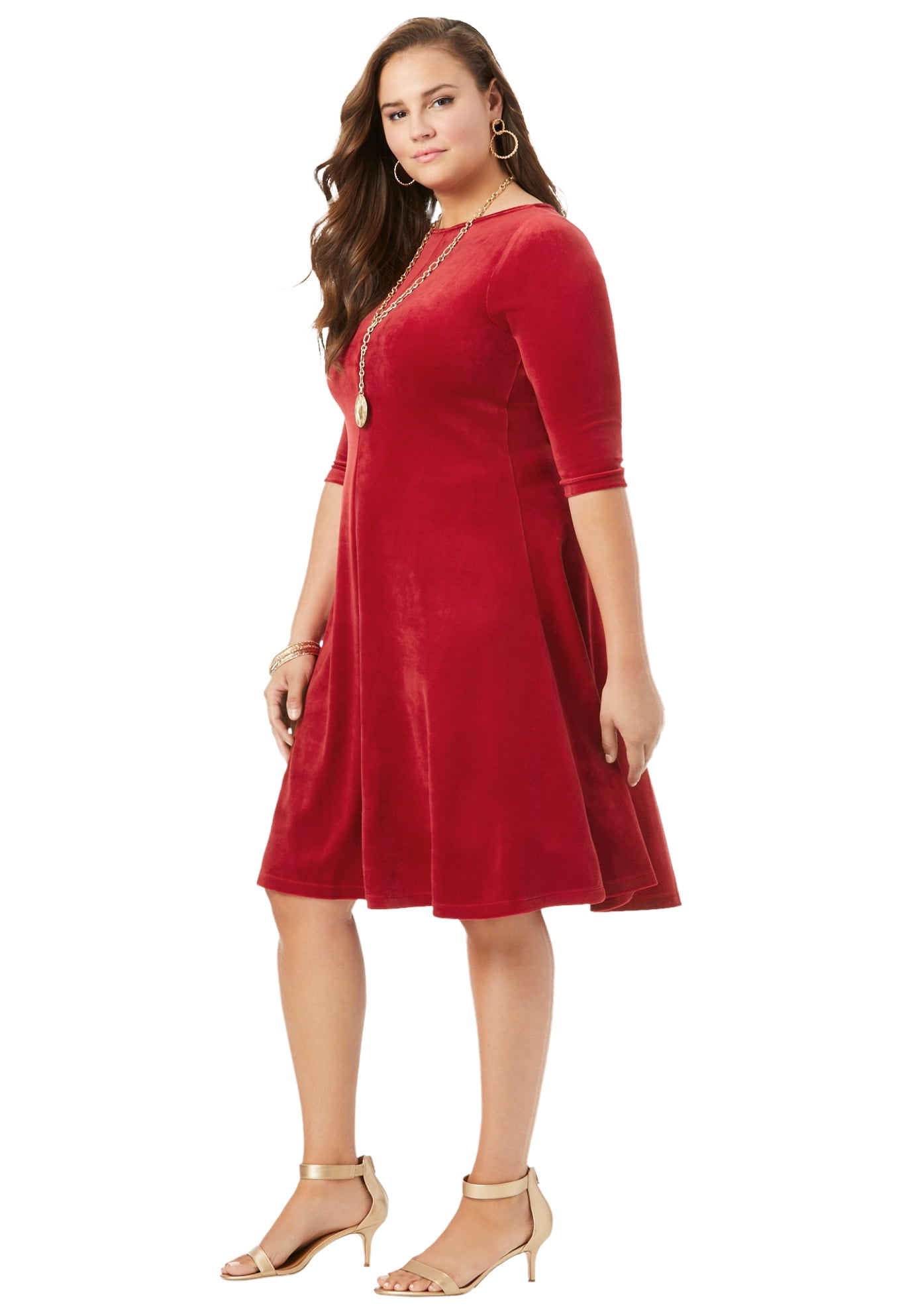 velour swing dress