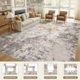 thumbnail image 4 of UERMEI 10'x14' Large Area Rugs for Living Room, Washable Non-slip Soft Indoor Modern Abstract Rug for Bedroom Dining Room Office Home Decor Carpet, Brown, 4 of 10