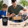 thumbnail image 3 of Papa Gifts - 20oz Travel Tumbler Mug for Papa - Papa Gifts From Grandchildren, Granddaughter, Grandson - Papa Birthday Gift Ideas - Father''s Day Gifts, Christmas for Grandpa, 3 of 6