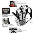 thumbnail image 5 of FORMRS Kids School Backpack Elementary Student Unisex Travel Bookbag with Reflective Stripes, Black Cartoon Cat Paw, 5 of 7