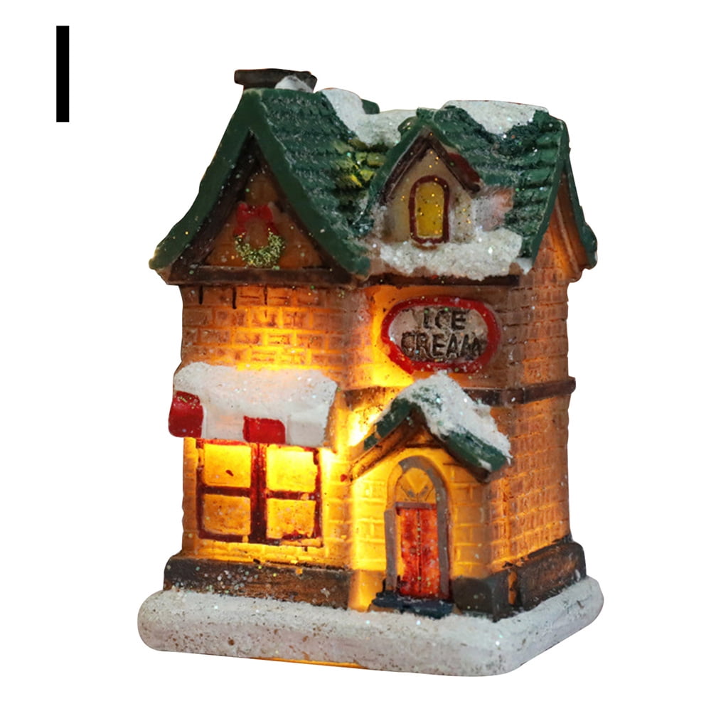 Christmas Village Sets LED Lighted Christmas Village Houses with