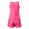 thumbnail image 4 of JAJAHO Tankini Swimsuits For Women 2 Piece Solid Color Swimwear Tank Top With High Waisted Swim Shorts Bottoms Trendy Beachwear, 4 of 5