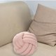 thumbnail image 4 of Plush Knot Ball Pillow Diameter 22cm Room Decoration for sofa Couch Light Pink, 4 of 7
