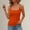 Orange, variant on Lumistal Tank Top for Women Plain Fashion Summer Casual Basic Slim Fit Solid Color Sleeveless Top for Women Beach Clothes Womens Casual Chain Strap Tank Top Orange M