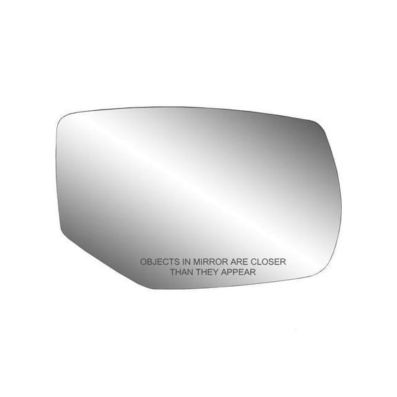 30269 - Fit System Passenger Side Heated Mirror Glass w/ backing plate, Honda Accord Coupe, Sedan 13-17, Accord Hybrid 14-17, 4 13/ 16" x 7 3/ 8" x 7 15/ 16" (w/ turn signal)