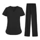 thumbnail image 2 of Conjunto de uniforme de enfermera para mujer, ropa de trabajo elástica, uniformes de enfermería cómodos, uniformes de enfermera para salón de belleza, L, 2 of 8