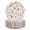 Pink Floral Print, variant on Paper Plates, 30 Count 7 Inch Disposable Round Dinner Plates with Pink Floral Pattern, Heavy Duty Soak-Proof Cut-Resistant Microwave Safe for Party, BBQ, Picnic and Family Use