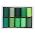 thumbnail image 3 of Khall 10 Rolls Green Sewing Thread Set Accessories 1000 Yards Per Spool For Household DIY Machine,DIY Sewing Thread Set,Green Sewing Thread, 3 of 8