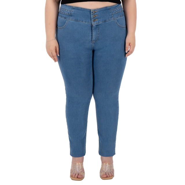 Pantalón Skinny Britos Jeans Mujer Curvy Azul 501661
