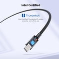 thumbnail image 3 of Cable Thunderbolt 5 Matters, 80 Gbps, 1 m, negro, Intel Cert, 3 of 7