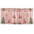 thumbnail image 7 of Yayeee Kitchen Curtains Tier Set of 2 Light Filtering 57"x24" Over Sink Window Panels, White Gingerbread Houses, 7 of 7