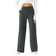 thumbnail image 1 of Pantalones de yoga DLOODA para mujer, pernera ancha y cintura alta, color gris, 1 of 6