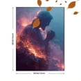thumbnail image 3 of Qisvanset Jesus Praying in Fire Canvas Wall Art 15.75x11.81 Inches, 3 of 8