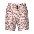 thumbnail image 4 of Lsque Mens Swim Trunks Rose Flowers Pattern - Bathing Suit Compression Liner - Beach Swim Shorts Swimwear - (S-3XL) - Stretch Quick Dry -Medium, 4 of 9