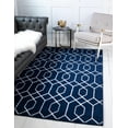 thumbnail image 2 of Marilyn Monroe Glam Collection Area Rug - Trellis (2' x 3' 1" Rectangle Navy Blue Silver/Silver), 2 of 8