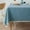 Blue_Hot#3630, variant on Blue Cotton Linen Tablecloth with Embroidered Detailing, Wrinkle-Resistant, Washable Table Cover for Kitchen & Dining Room, 55x55 in or 55x71 in