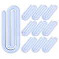 thumbnail image 1 of KAKOWELY 60Pcs Small Paper Clip Ornaments File Document Clips Paperclips Plastic Clips Mini Clips Memo Clips,2.17"X0.87"X0.08", 1 of 4