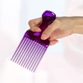 thumbnail image 5 of 1 Pc Women Durable Hair Insert Comb for Curly Thick Wavy Straight Hair Purple ABS, 5 of 6