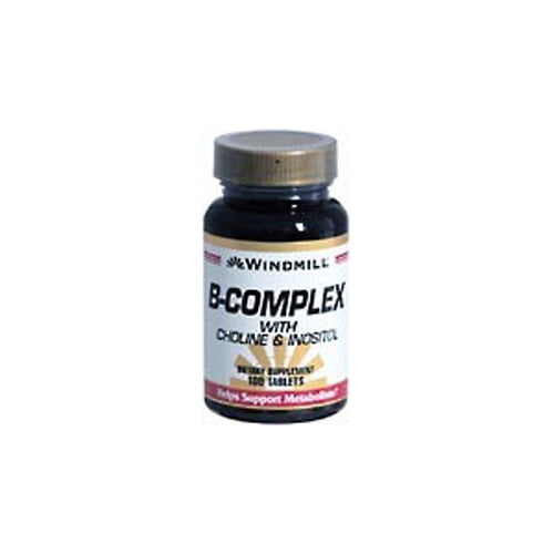 Windmill B-Complex Tablets With Choline And Inositol - 100 Ea - Walmart.com