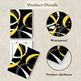 thumbnail image 4 of Modern Abstract Wall Art, Yellow Gray and White Geometric on Black Background Canvas Wall Art, Simple Line Framed Wall Art for Living Room Bathroom Bedroom Kitchen Ready to Hang, 12X16 Inches, 4 of 10