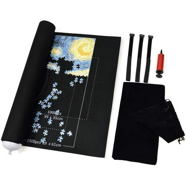 Jigsaw Puzzle Roll Mat Puzzle Storage Puzzle Saver Jigroll Up To 1 500 Pieces Walmart Com Walmart Com
