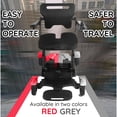 thumbnail image 7 of Titan 4-Wheel All-Terrain Electric Wheelchair & Mobility Scooter for Seniors & Disabled - Electromagnetic Brake, Portable - Red, 7 of 7