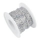thumbnail image 3 of 1 rollo de cadena de cristal para accesorios de decoración de bodas y collares de bricolaje (plata ss16), 3 of 10
