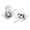 thumbnail image 1 of Placa de resorte de batería para contacto de batería AA, placa de níquel de 10 mm x 10 mm para bricolaje, 20 juegos, 1 of 5
