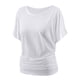 thumbnail image 4 of Fiudx Ofertas y Liquidaciones Moda Casual Mujer Tallas Grandes Blusa de Manga Corta Sólida Camisetas Sueltas con Cuello Redondo Tops, 4 of 5
