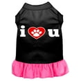 thumbnail image 6 of Dog Dress, Screen Printed, "I Heart You", 6 of 10