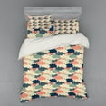 thumbnail image 2 of Ambesonne Cartoon Bedding Set 3 Pcs, Rain Colorful Clouds, Twin XL, Multicolor, 2 of 3