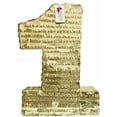 thumbnail image 1 of APINATA4U Large Number One Pinata Gold Color 20" Tall First Birthday Gold Color Themed Party Decoration Photo Prop, 1 of 3