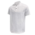 thumbnail image 6 of Men's Polo Henley Shirt Moisture Wicking Quick Dry Summer Casual Short Sleeve Pique Cotton Jersey Golf Shirts Big and Tall Size M-5XL Gray, 6 of 9