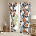 thumbnail image 3 of Castle Fairy Grey Orange Camo Blackout Curtains Set of 2 (52x84 Each) for Children Teens Adults,Vintage Camouflage Window Curtains,Abstract Geometric Curtains and Drapes,Super Cozy Room Decor, 3 of 6