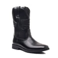 thumbnail image 1 of Bota Hombre Punta Cuadrada Negro Caballero Botas Vaquero Western, 1 of 6