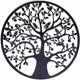 thumbnail image 1 of Metal Wall Decor Tree of Life Metal Wall Decor Metal Wall Decor Home Decor, Wall Hangings 30*30cm Black,Black, 1 of 5