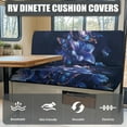 thumbnail image 4 of FOR U DESIGNS Butterfly Lily Pattern 2 Pieces RV Dinette Cushion Covers,Washable Camper Cushion Slipcovers Replacement Sofa Cushions Slipcovers for Travel Trailer Couch, 4 of 7