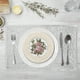 thumbnail image 4 of Mantel individual aislante con encaje Esterilla redonda de poliéster Beige rosa blanco 4,6 pulgadas • Decoración de mesa con encaje bordado en rosas • Decoración de mesa con copa caliente, 4 of 6
