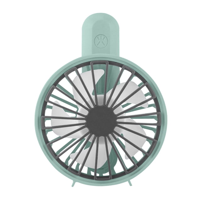 Billuyoard Ventilador recargable USB Enfriador de verano Ventilador eléctrico portátil con 5 paletas 3 velocidades Herramienta de enfriamiento Electrodomésticos azul