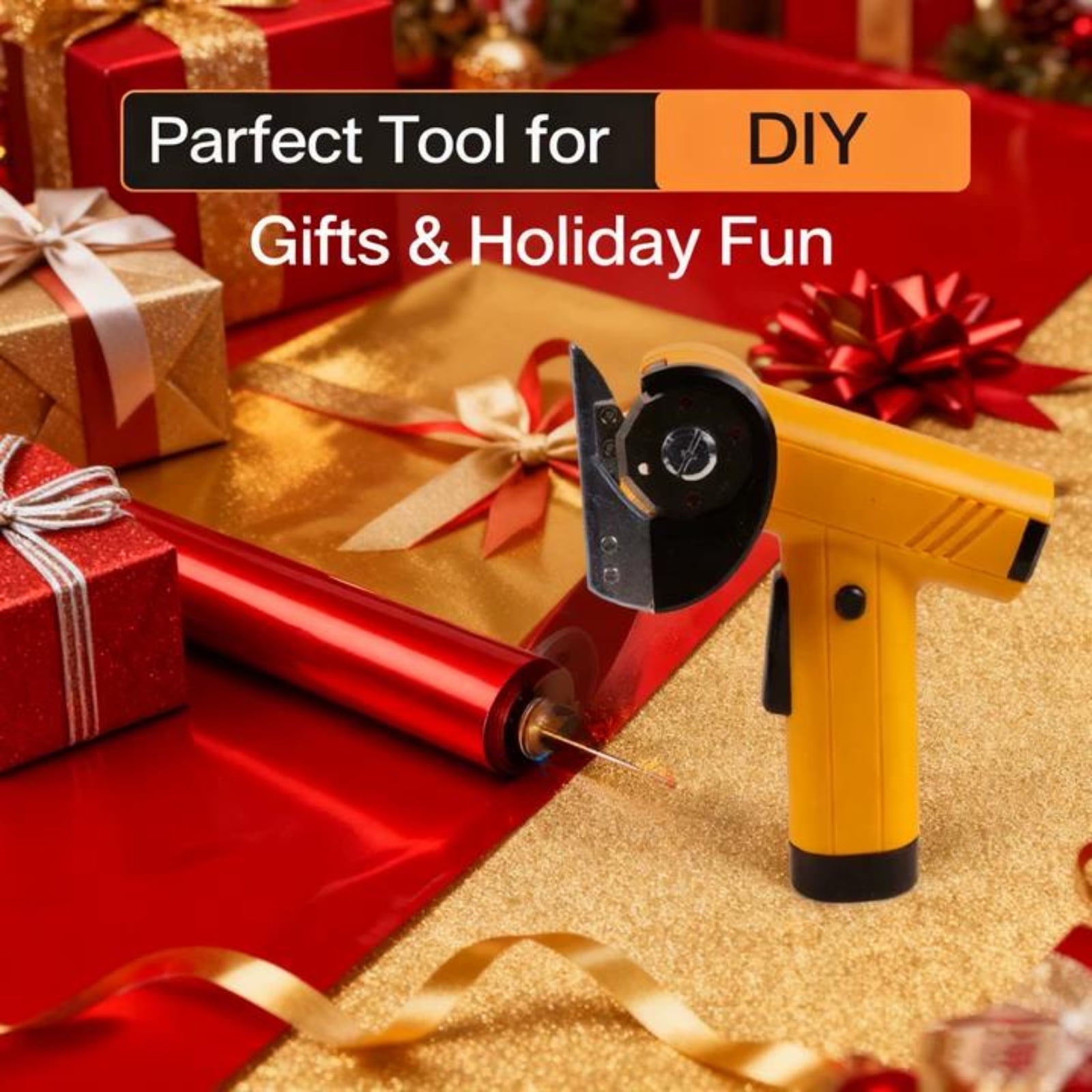 Rechargeable High-speed Cardboard Cutter - Rechargeable Cardboard Cutter High Speed Electric Box Cutter with 4 Adjustable Speed, Cordless Cardboard Box Opener Tool for Warehouse Yellow , 1Pcs
