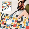 thumbnail image 6 of Yayeee Faucet Mat for Kitchen Sink 30" Diatomite Long Splash Guard Pad, Blue Geometric, 2 Pack, 6 of 7