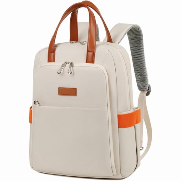 Mochila para Mujer, Bolsa de Tela Oxford con Correas Oculta Gruesa y Transpirable, Mochila para Portátil con Múltiples Compartimentos