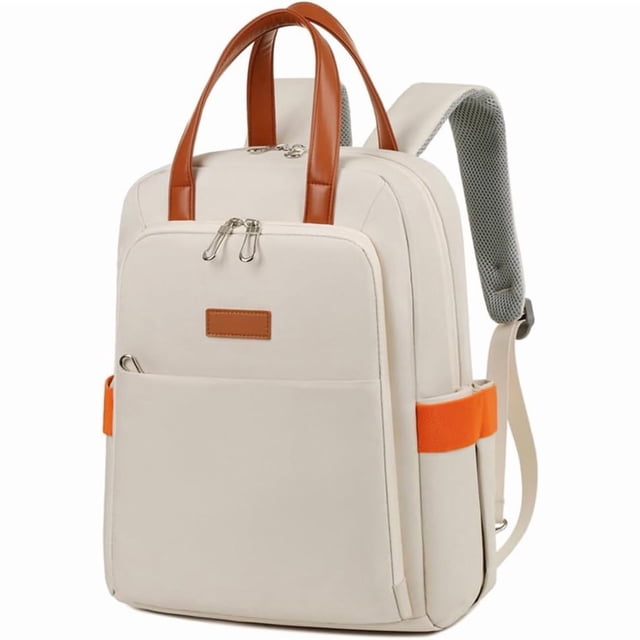 Mochila para Mujer, Bolsa de Tela Oxford con Correas Oculta Gruesa y Transpirable, Mochila para Portátil con Múltiples Compartimentos